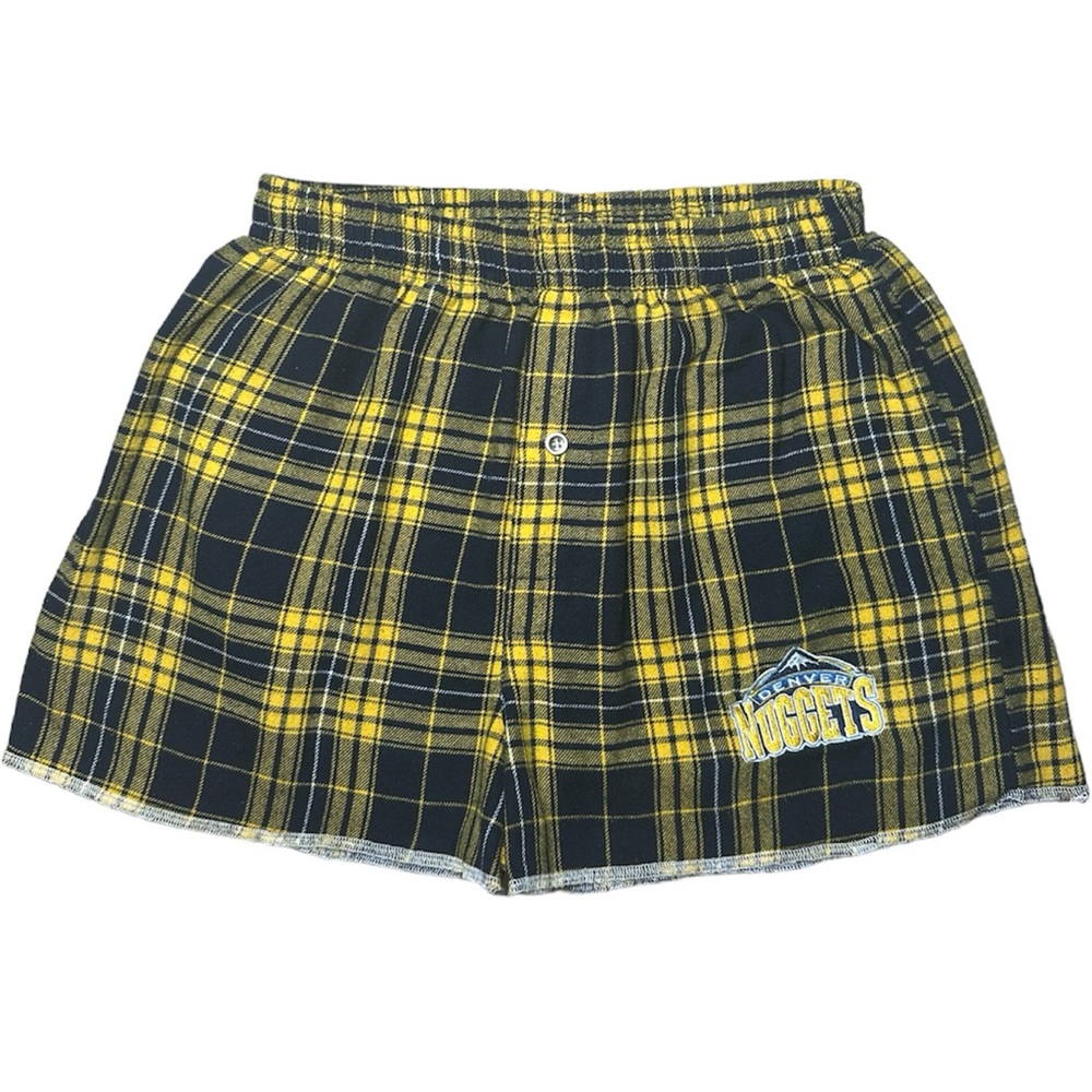 NBA Denver Nuggets Men's Gold Upcycled Shorts Custom Basketball Size Small